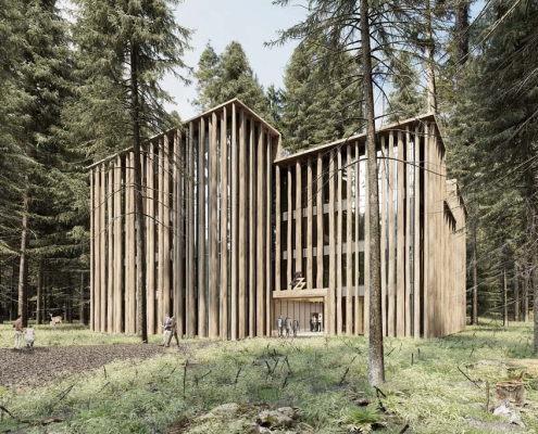 Entwurf des Architekten fuer das neue Ziegler Group Verwaltungsgebaeude